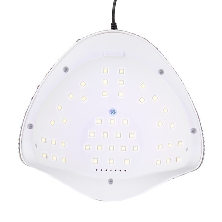 Lampada LED/UV da 150 W Molly Nails per smalti ibridi, gel e acrilogel, con zirconi crystal silver holo X5 MAX