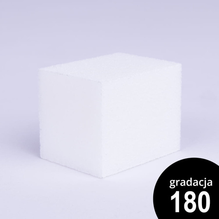 Pequeña lija de pulido de lujo de cuatro caras, 180/180, blanca