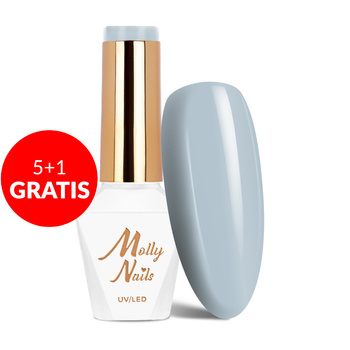 5+1 free MollyNails Pure Nature Summer Breeze HEMA/Di-HEMA Free hybrid nail polish 8g No. 104