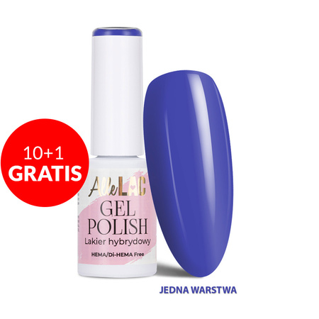 10 + 1 gratis LED/UV-Hybridlack „Gel Polish Blues BL5 Cobalt“ von AlleLac, HEMA/Di-HEMA-frei, 6 g