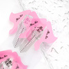 Molly Nails Nagelverlängerungsschablonen, transparent-rosa, 200 Stück
