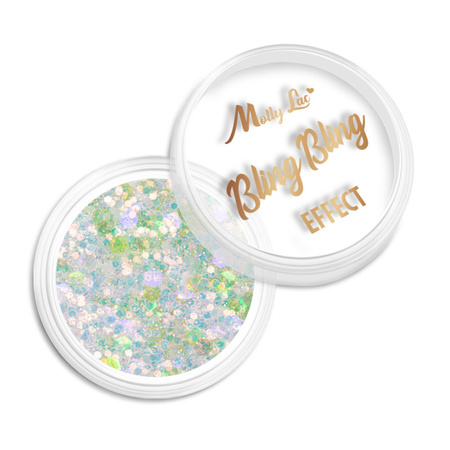 Polvere per unghie MollyLac Bling Bling Effect 1 g n. 11