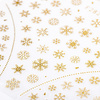 Dünne, selbstklebende Weihnachts-Nagelsticker von Molly Nails F282, goldfarben