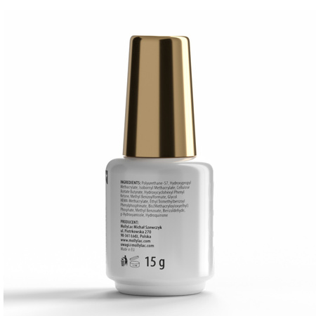 Baza kauczukowa elastyczne paznokcie manicure pedicure do ozdób S.O.S. Antidotum Pro Salon Molly Nails Clear 15g
