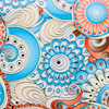 Lámina de transferencia 100 cm retro paisley n.º 7