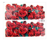 Adesivi acquosi per unghie, foglio con motivi floreali, 6,5 x 5,5 cm, per 10 dita, n. 1613