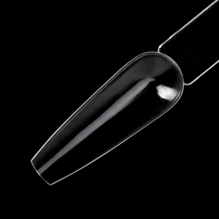 Échantillonneur « ballerina » sur roue pour gels, vernis hybrides et poudres, transparent, 50 pièces