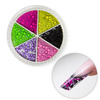 Colorful pearl beads for nail art in a case