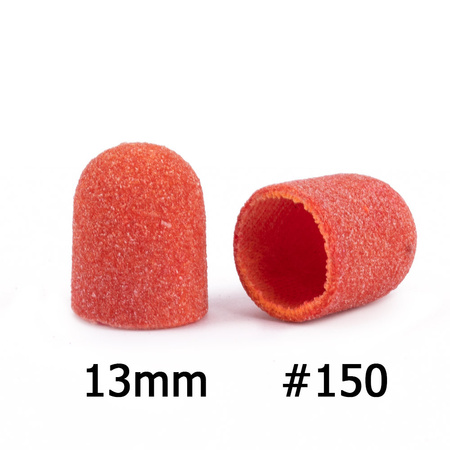 Pedicure-Kappen 13 mm, Körnung 150, 10 Stück, Fabric Podo AlleMed, Orange