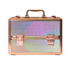 Maletín de cosméticos M para esmaltes K105-7H con herrajes en oro rosa