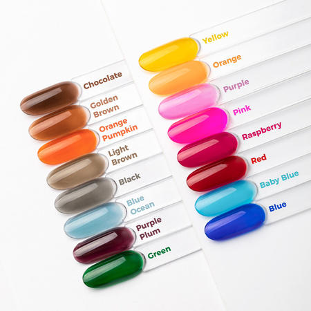 Colorful top coat without washing Crystal Glass Molly Nails Golden Brown HEMA/Di-HEMA Free 10g