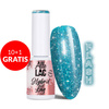 10 + 1 gratis LED/UV-Hybridlack „Gel Polish Blues Flash Glitter Blue“ von AlleLac, HEMA/Di-HEMA-frei, 6 g