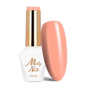 Molly Nails I'm Nudelover Peachy Beige Hybrid Nail Polish HEMA/Di-HEMA Free 8g No. 525