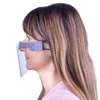 Mini-visière de protection réutilisable pour la bouche et le nez, universelle, grise, cousue