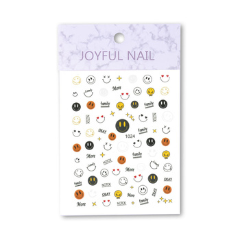 Thin self-adhesive emoji nail stickers No. 1024