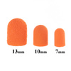 Capuchons pour pédicure 7 mm, grain 240, 100 pièces Fabric Podo AlleMed Orange