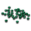 Estrasos de cristal para uñas SS10 Emerald, aprox. 50 unidades.