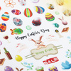 Thin self-adhesive Easter nail stickers T-371