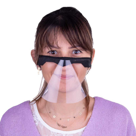 Wiederverwendbare, universelle, schwarze, genähte Mini-Schutzmaske für Mund und Nase