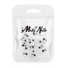 Прикраси для нігтів «Ведмедики» 3D від Molly Nails, прозорі, 20 шт.