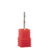 Diamond burr, truncated cone, red, delicate