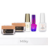 Molly Nails PRO MATCH SYSTEM 4+1 Milky: 3 geles de construcción + base + Doctor Top 15 g