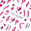 Autocollants pour ongles fins et autocollants pour la Saint-Valentin STZ-CS200