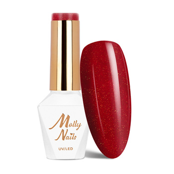 Molly Nails Elite Women Russian Glitter HEMA/Di-HEMA Free Hybrid Nail Polish 8g No. 40