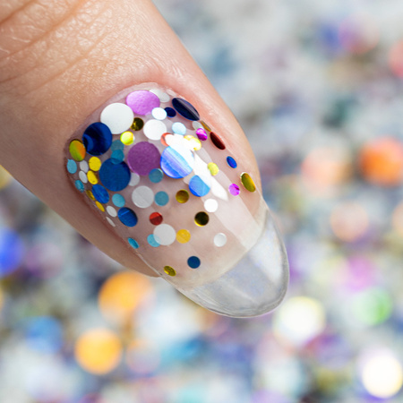 Bunte Nagelverzierung Pop-Up! Sommersprossen, Konfetti, Tropfen, Punkte, Kreise – Princess Nails Nr. 9, 20 g