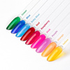 Top colorido sin necesidad de limpiar Crystal Glass de Molly Nails, color frambuesa, sin HEMA ni Di-HEMA, 10 g