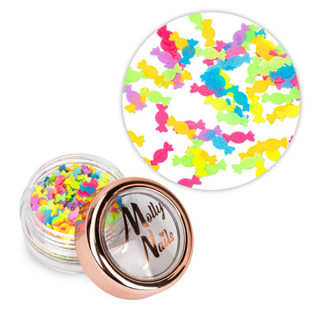 Ozdoba do paznokci cukierki MollyNails 2g