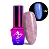 Vernis hybride phosphorescent « œil de chat » MollyLac Night Glowing Higher Love, sans HEMA/Di-HEMA, 10 g, n° 673