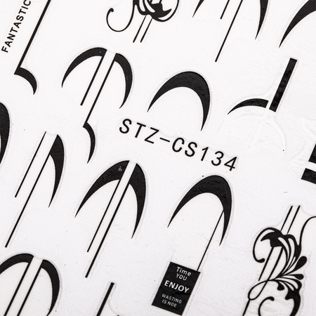 Thin self-adhesive geometric nail stickers STZ-CS134