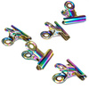 Clip metálico con abrazadera para sujetar el túnel, cobalto, 31 mm