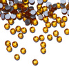 SS3 Topaz glass nail rhinestones, approx. 50 pcs