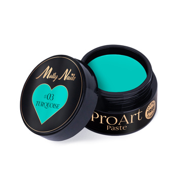Pasta para decoraciones ProArt Paste Molly Nails Turquesa sin HEMA/Di-HEMA, 5 g, n.º 3