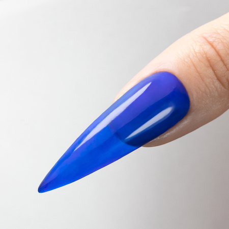 Top colorido sin necesidad de limpiar Crystal Glass de Molly Nails, azul, sin HEMA ni Di-HEMA, 10 g