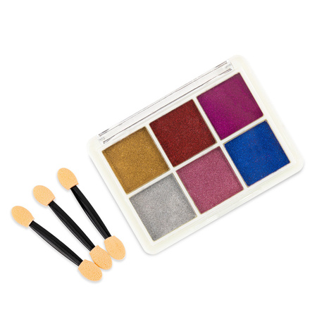 Nagellackpulver mit Holo-Spiegeleffekt, Set mit 6 Farben, Nr. 2