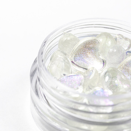 Adornos para uñas en forma de corazón 3D Molly Nails n.º 1, 40 unidades