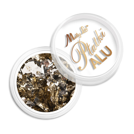MollyLac Metallic Nail Dust Aluminum Flakes 0.2 g No. 9