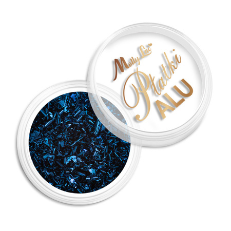 MollyLac metallic nail dust Alu flakes dazzling blue 0.2 g No. 6