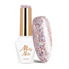 Smalto ibrido Molly Nails Crushed Diamonds Pardon My Glam! Senza HEMA/Di-HEMA 8 g N. 532