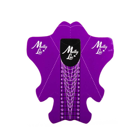 Plantillas para moldes de uñas, 100 unidades, estilo stiletto largo y puntiagudo, MollyLac