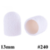 Cappucci per pedicure 13 mm grana 240 100 pz ABS Podo AlleMed Bianco White
