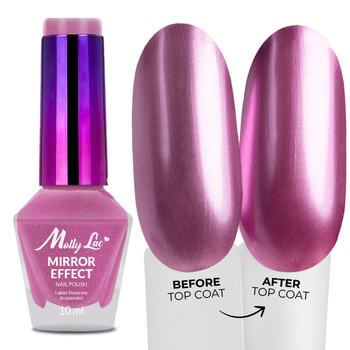 MollyLac Classic Nail Polish, Mirror Effect (Mirror/Metallic), No. 06, 10 ml