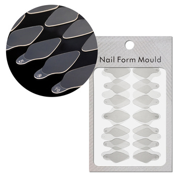 Moules autocollants en silicone pour Dual Form, forme ovale courte ST012-2 MollyLac, 24 pièces
