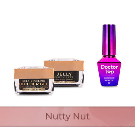 PRO MATCH SYSTEM 2+1 Nutty Nut: 2x żele 15g: Jelly&SelfLeveling+Doctor Top 10g GRATIS