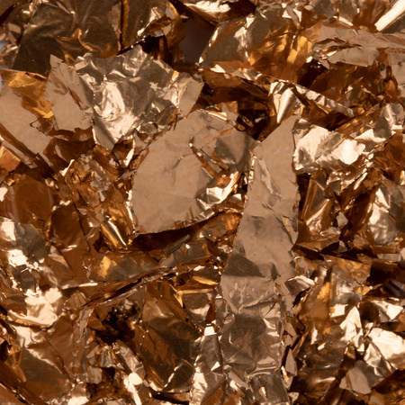 Poudre pour ongles métallique MollyLac, paillettes d'aluminium or fin, 0,2 g, n° 3