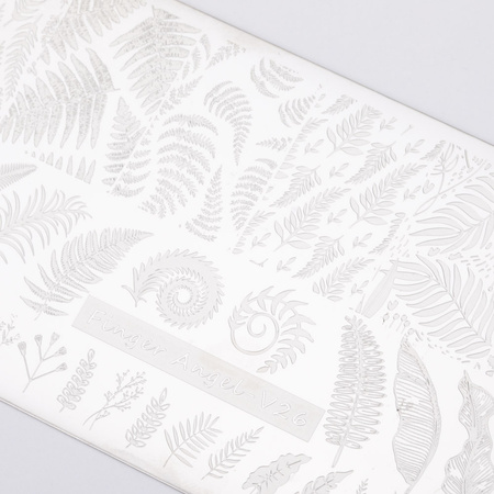 Stempelplatte mit Motiven von Finger Angel V26