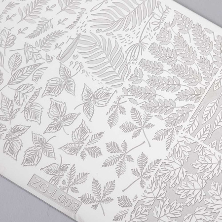 Pattern plate for autumn leaf stamps ZG-L003